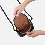 Hobo Fern Crossbody Pebble Leather Black