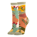 Sock It Up Sol De Cactus | Women’s Western Premium Cotton Crew Socks
