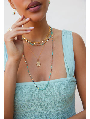 Anna Beck Amai Mixed Bead Necklace Style NK10625-GMULT