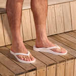 Archies Arch Support Flip Flops - White