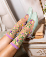 Sock Candy Heart Floral Sheer SS22-2