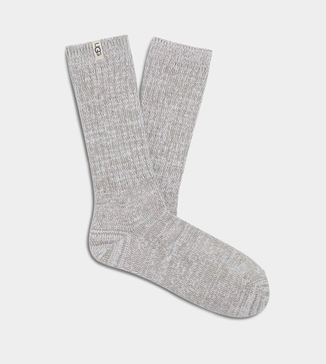 Ugg Rib Knit Slouchy Crew Sock  Seal