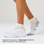 Plantar Fasciitis Relief Light Cushion Quarter - White