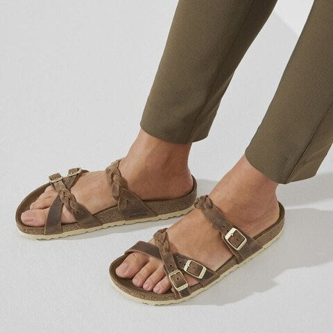 Birkenstock  Franca Braided Cognac Oiled Style 10240521