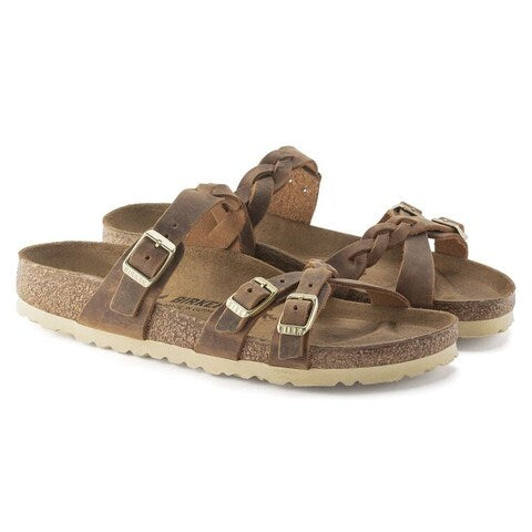 Birkenstock  Franca Braided Cognac Oiled Style 10240521