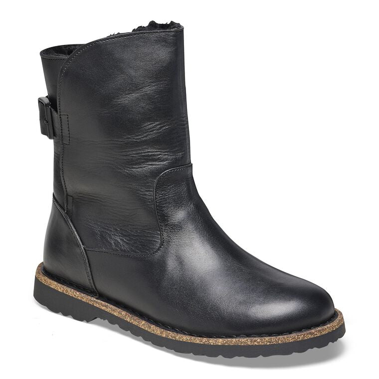 Birkenstock Uppsala Shearling Black Leather