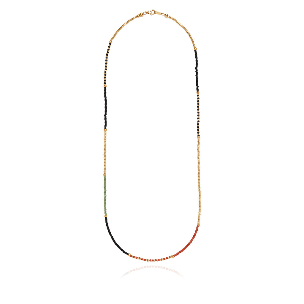 Anna Beck Rudo Mixed Bead Necklace Style NK10629-GMULT