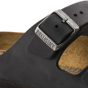 Birkenstock Arizona Black Oiled Leather Style 0552111 Regular/Wide Fit