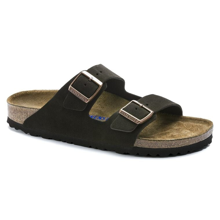 Birkenstock Arizona Mocha Soft Footbed Suede Leather Style 0951311 Regular/Wide Fit