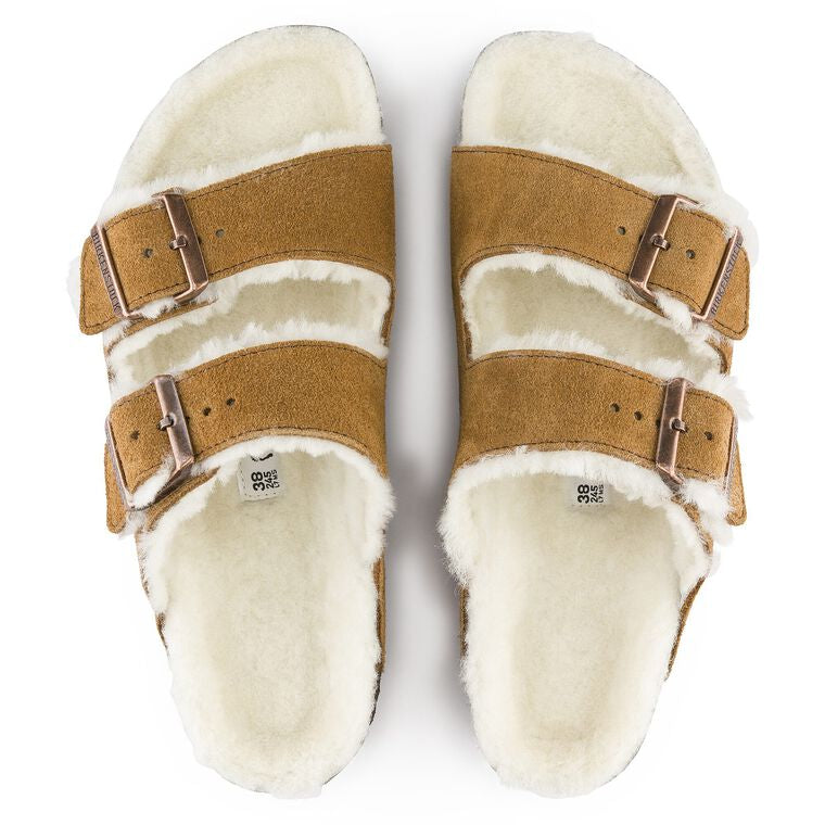 Birkenstock Arizona Shearling Mink Regular/Wide fit Style 1001128