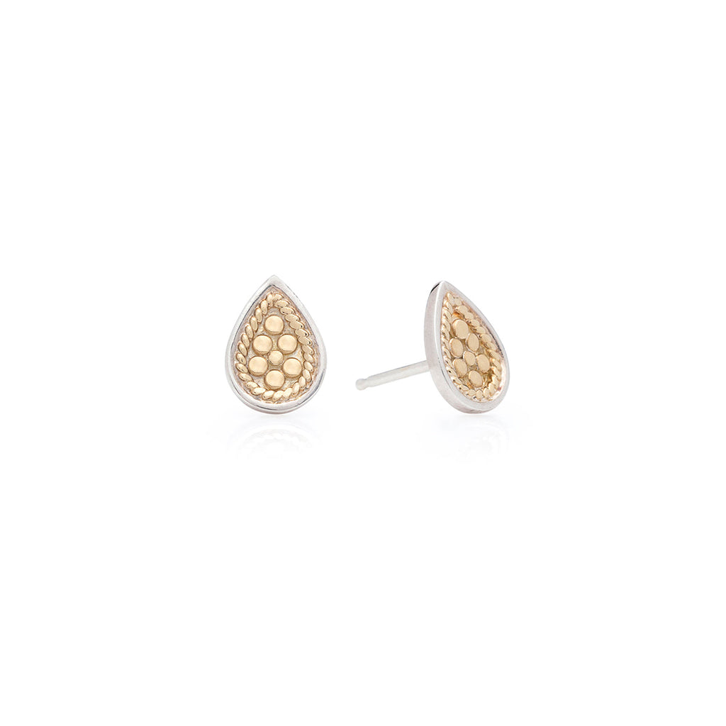 Anna Beck Classic Teardrop Stud Earrings Gold Style 1606E