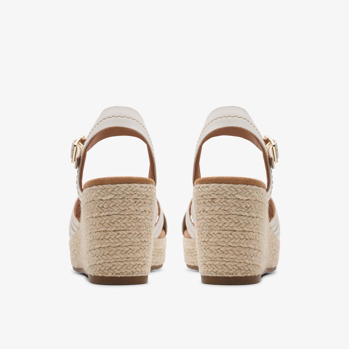Clarks Sabina Strap Cream Leather