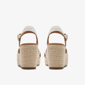 Clarks Sabina Strap Cream Leather
