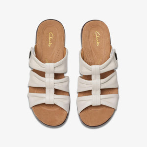 Clarks Kitly Slide Cream Leather