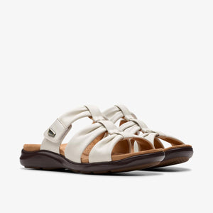 Clarks Kitly Slide Cream Leather