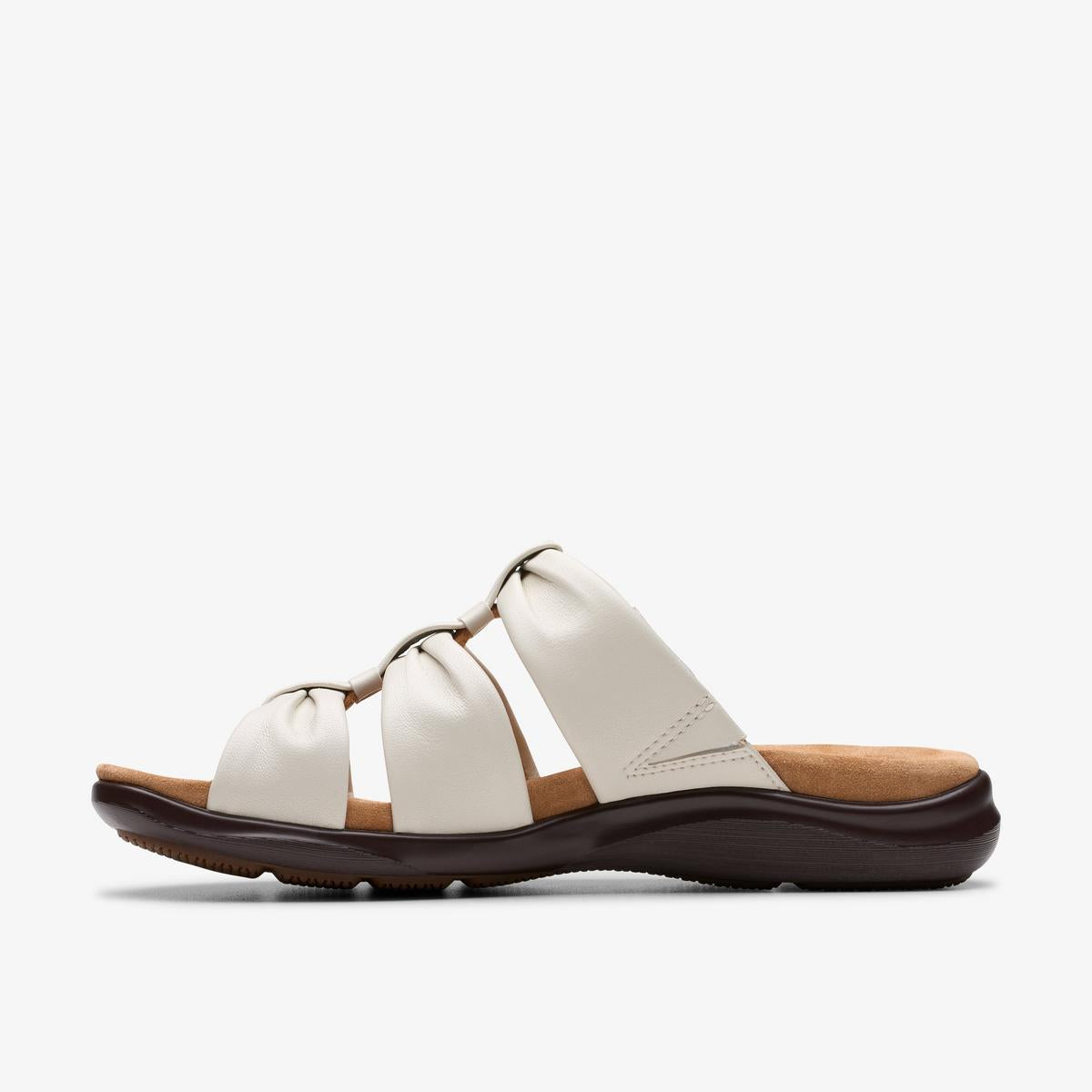Clarks Kitly Slide Cream Leather