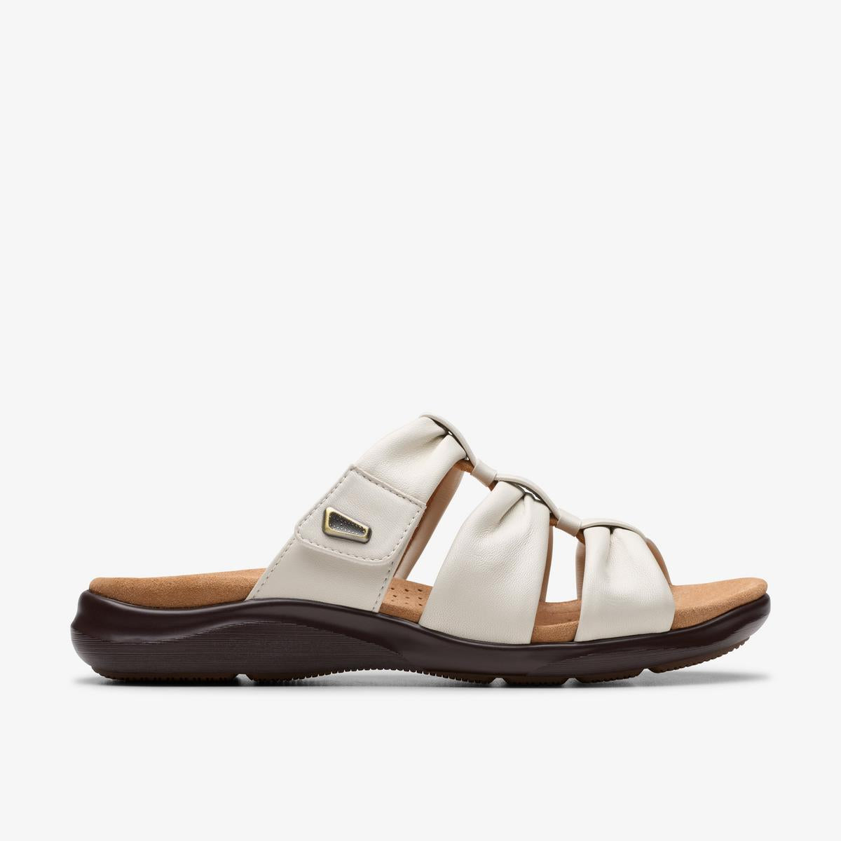 Clarks Kitly Slide Cream Leather