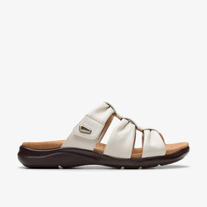 Clarks Kitly Slide Cream Leather