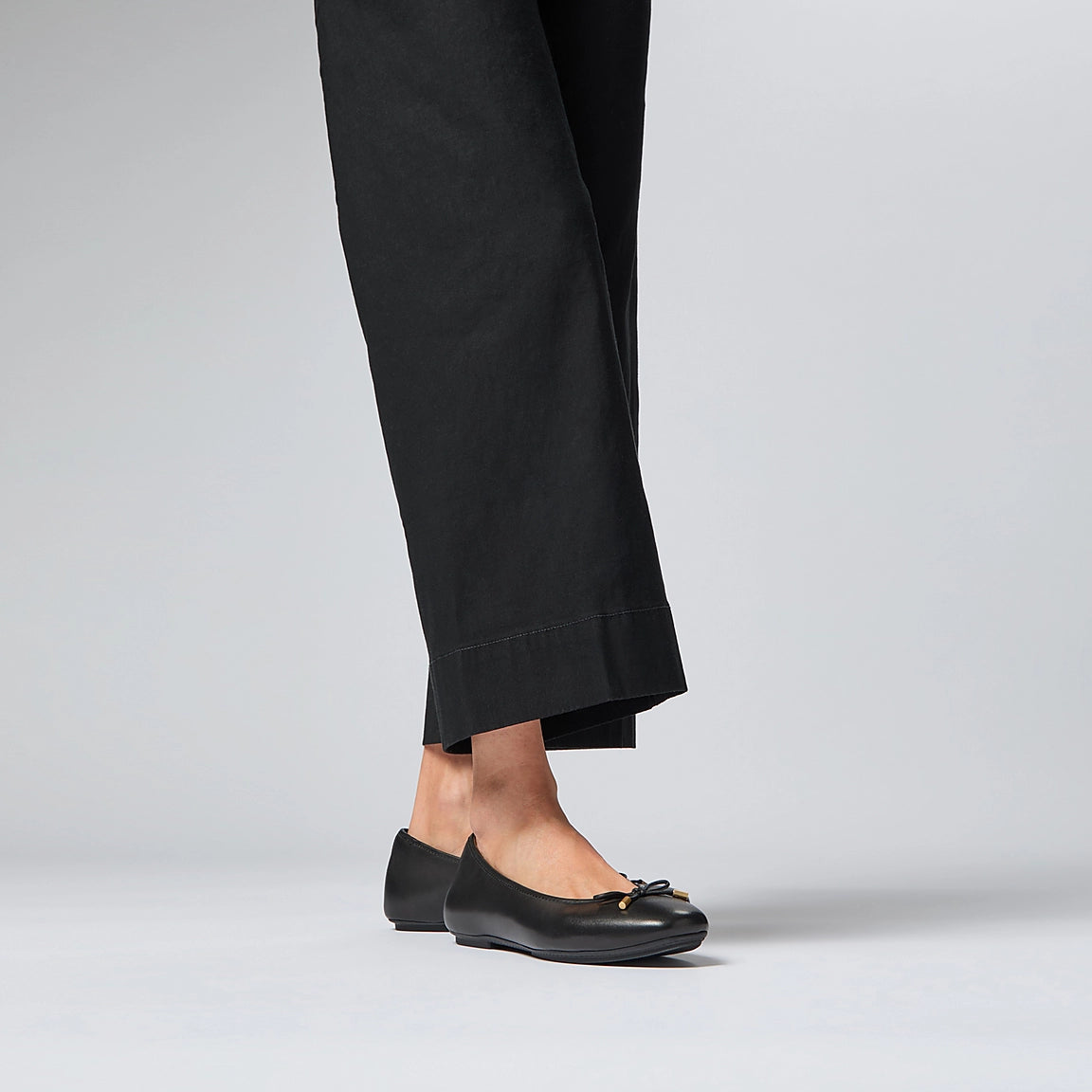 Fitflop DELICATO Bow Soft Leather Ballerinas