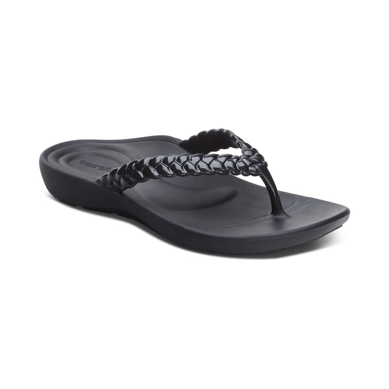 Aetrex W Vicki Black gloss