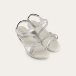 Naot Innovate Color Soft Silver Lthr w/ Clear Rhinestones