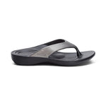 Aetrex W Maui Orthotics Flip Pewter Gloss