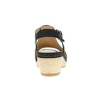 Dansko Laverne Black Milled Nubuck Sandal