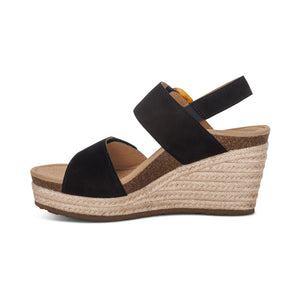 Aetrex Ashley Arch Support Wedge Black