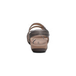 Aetrex Jess Adjustable Quarter Strap Pewter Sparkle