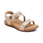Aetrex Jess Adjustable Quarter Strap Champagne Sparkle
