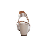 Aetrex Andrea Wedge Quarter Strap Support Wedge Platinum