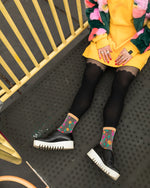 Sock Candy Ditsy Floral Sheer Ankle Sock SS21-1 Orange/ Multi