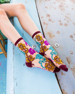 Sock Candy Gem Garden Sheer Crew Sock FW25-3 Multi