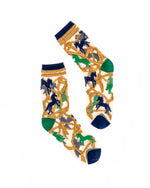 Sock Candy Horses and Chains Sheer Crew Sock FW24-8 Multi