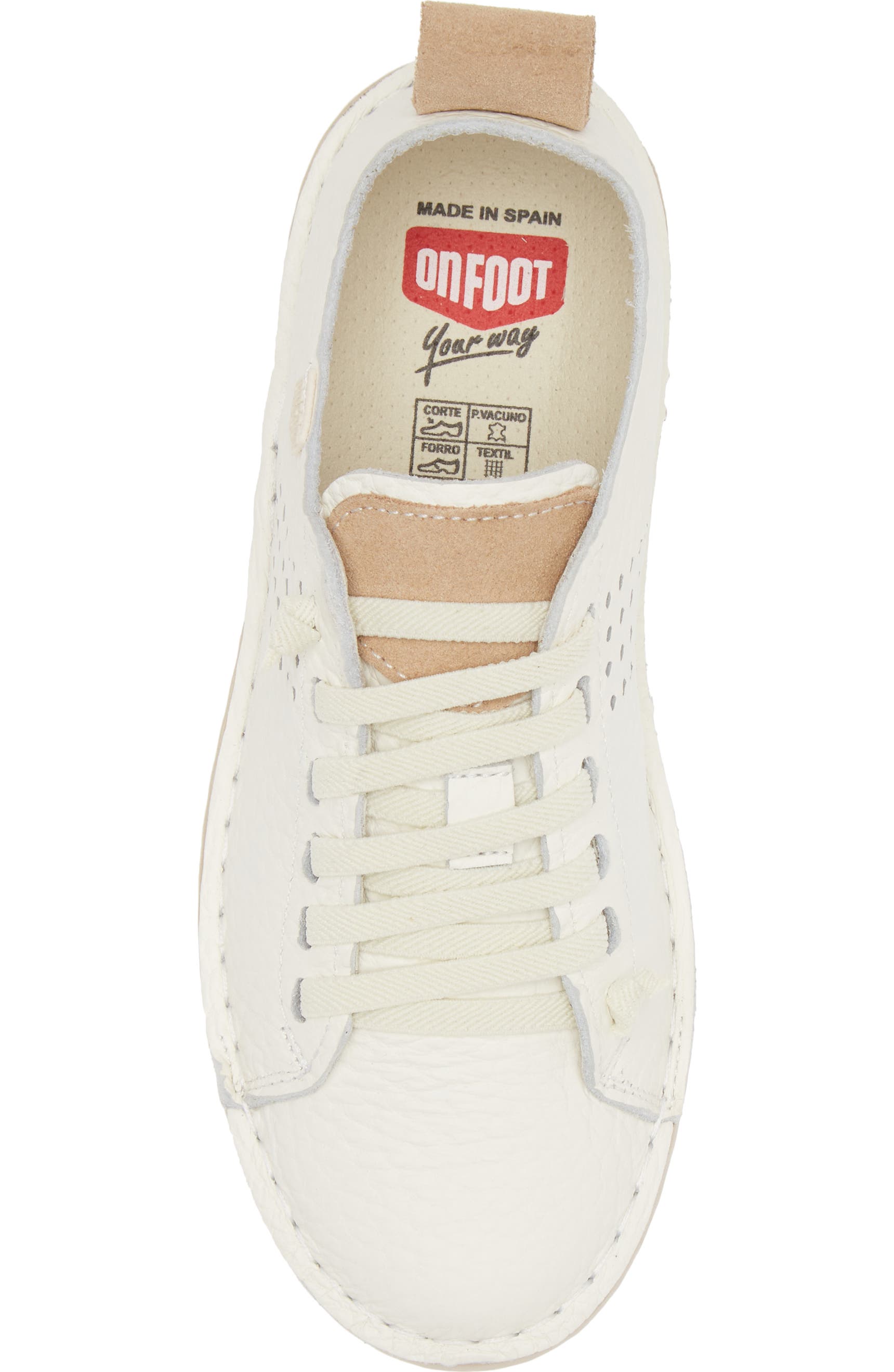 On Foot Style 30250 Silken Low Top Sneaker Blanco