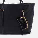Hobo Cheer Frame Pouch Polished Leather Black