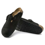 Birkenstock Boston Black Soft footbed Style 0660471 Regular/Wide