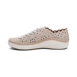 Aetrex Charlotte Lace-Up Sneaker -Tan