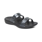 Aetrex Janey Sport Slide - Pewter