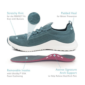 Aetrex Carly Lace Up White