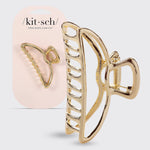 Kit Sch Gold Metal Claw Clip