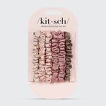 Kit Sch Terracotta Ultra Petite Satin Scrunchies 6pc Set