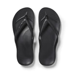 Archies Arch Support Flip Flops- Black