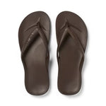 Archies Arch Support Flip Flops- Brown