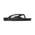 Archies Arch Support Flip Flops- Black