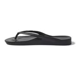 Archies Arch Support Flip Flops- Black