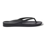 Archies Arch Support Flip Flops- Black