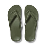 Archies Arch Support Flip Flops- Olive