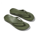 Archies Arch Support Flip Flops- Olive