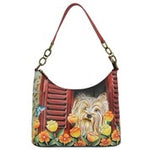 Anuschka Hobo Shoulder Bag - Happy pup